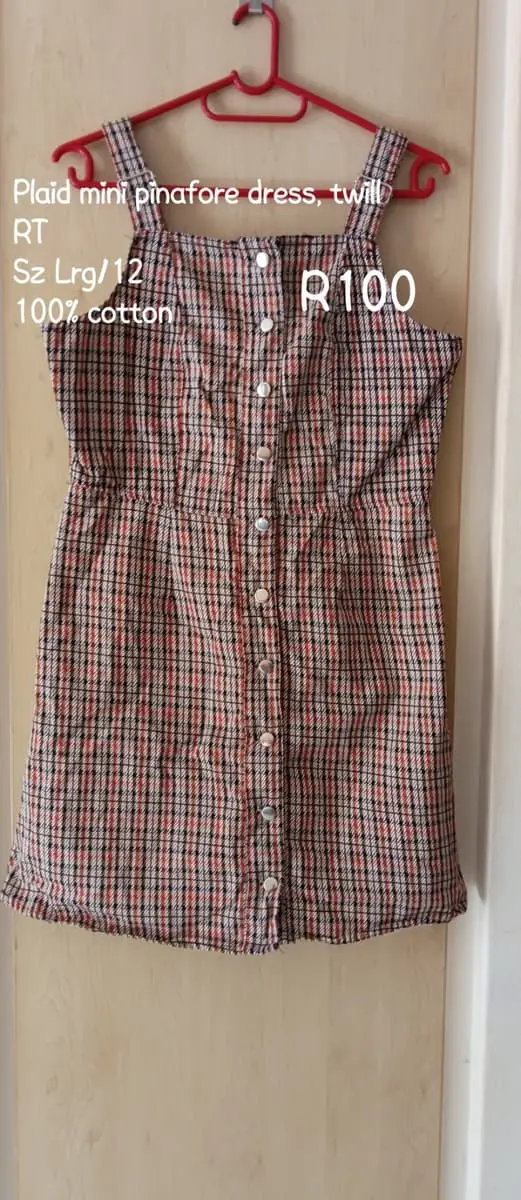 Mr Price Plaid Pinafore, Twill