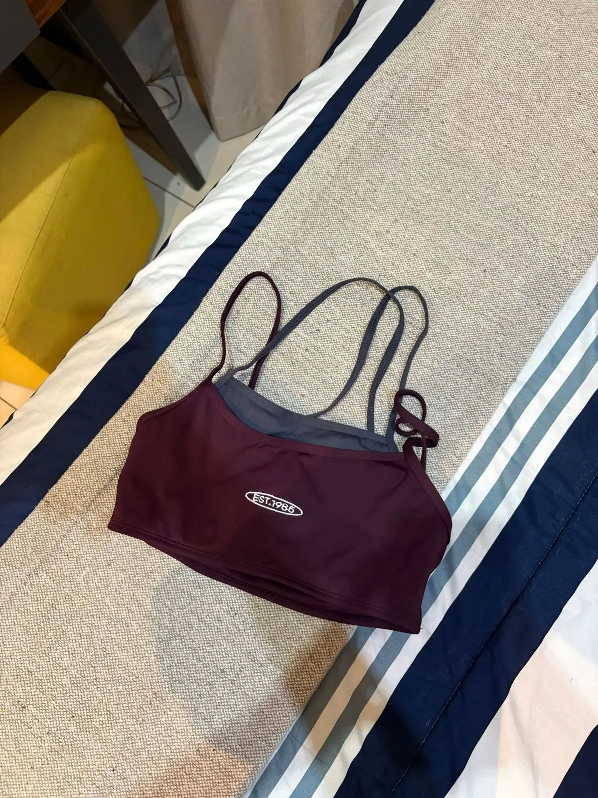 Mr Price Maroon Crop Top with Straps