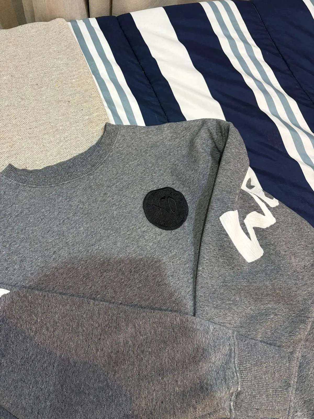 H&M Grey XO Crewneck Sweatshirt