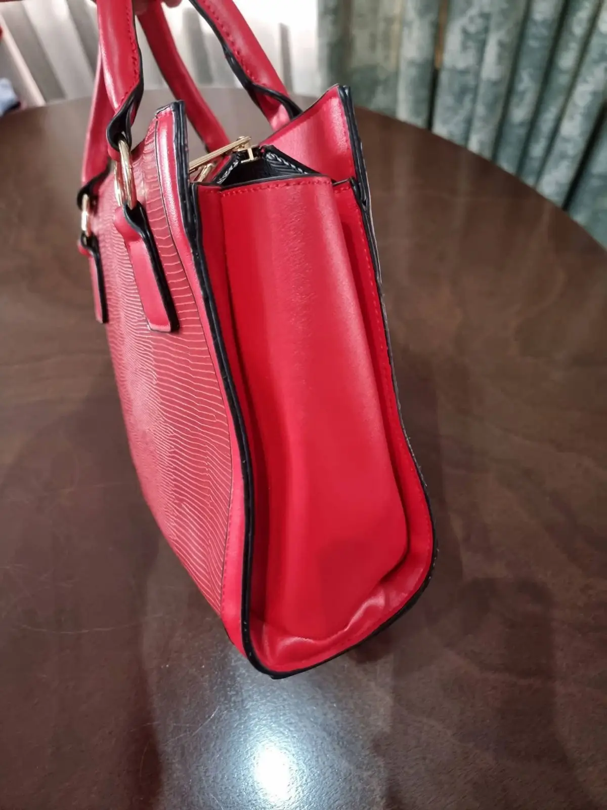 Foschini Red Handbag with Chain Detail