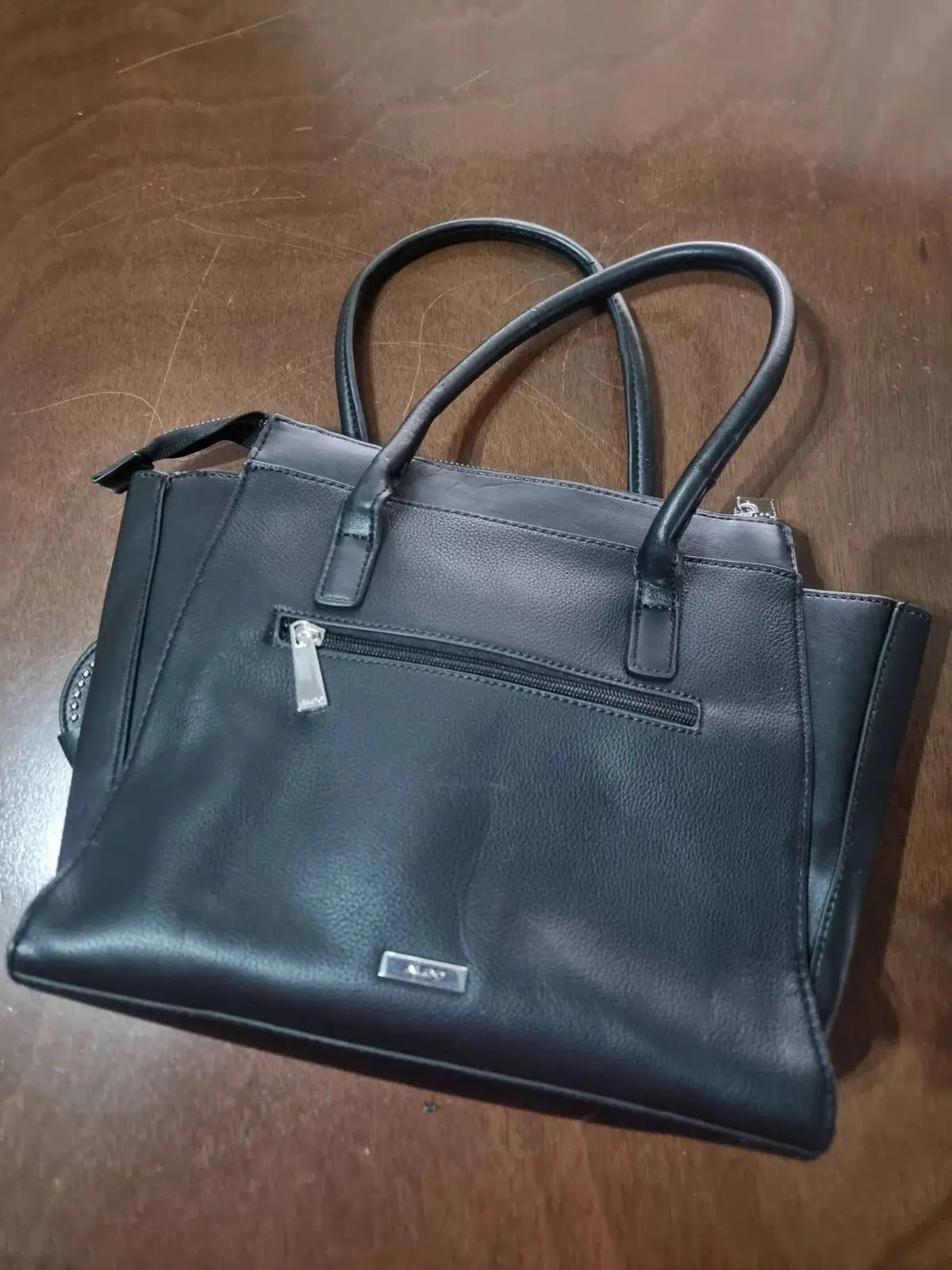 Aldo Black Structured Handbag