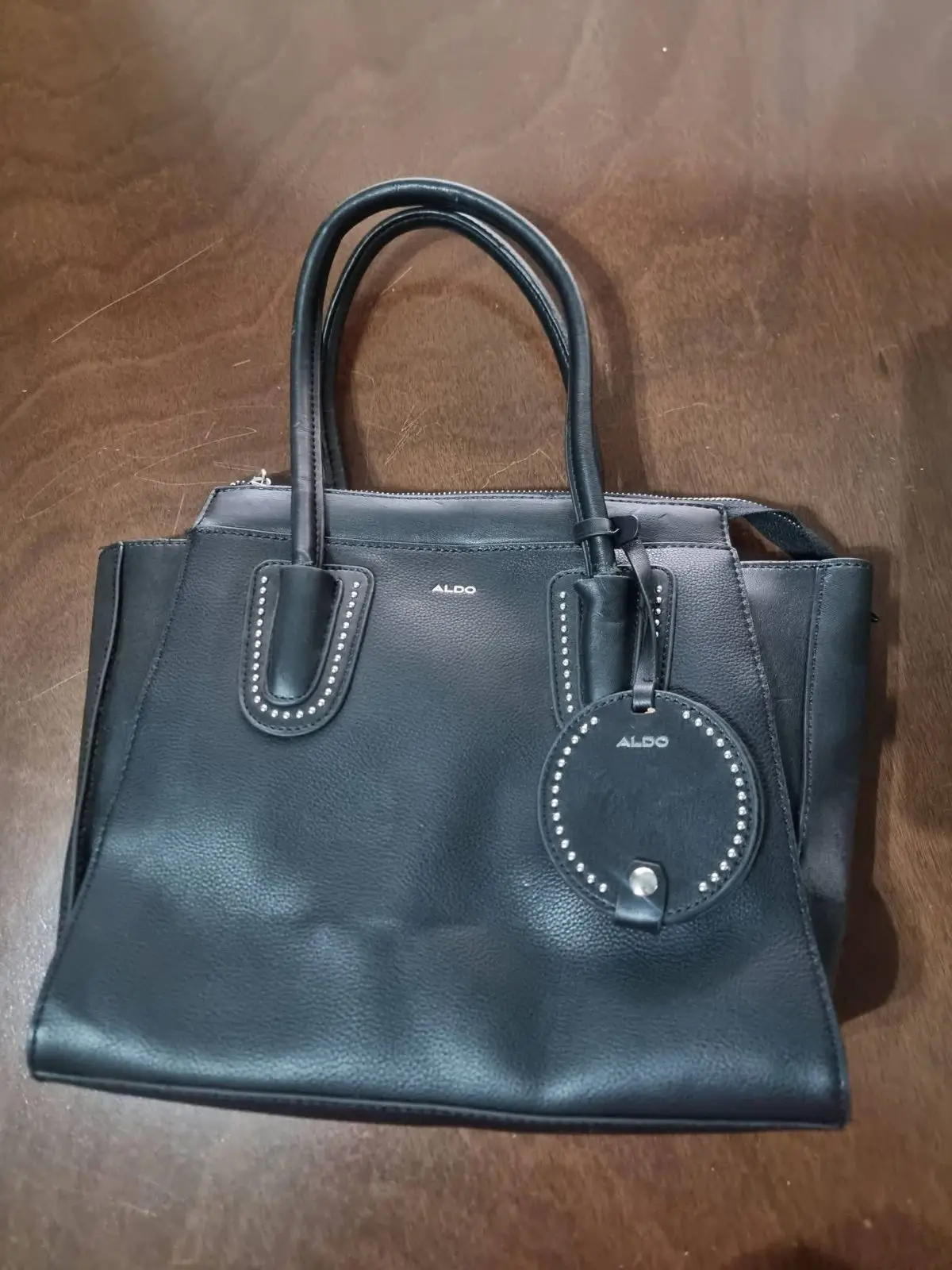 Aldo Black Structured Handbag
