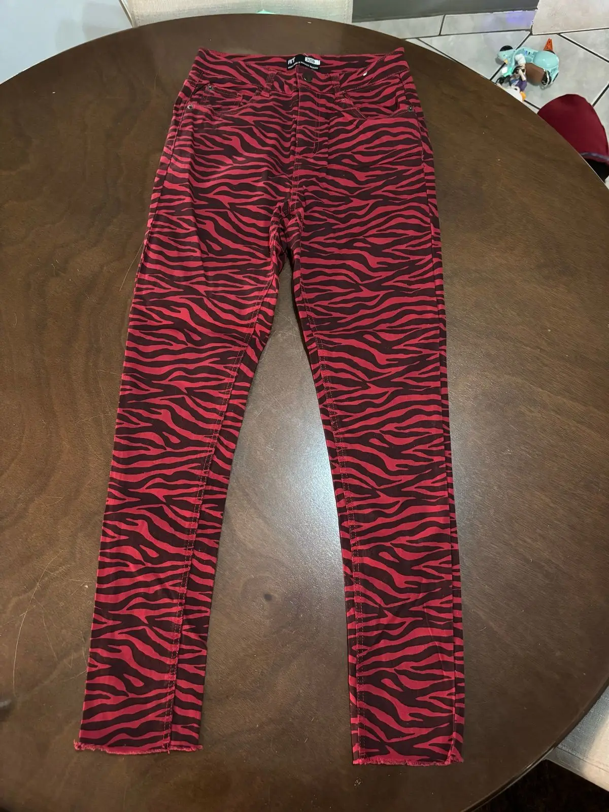 Mr Price Red Zebra Print Skinny Jeans