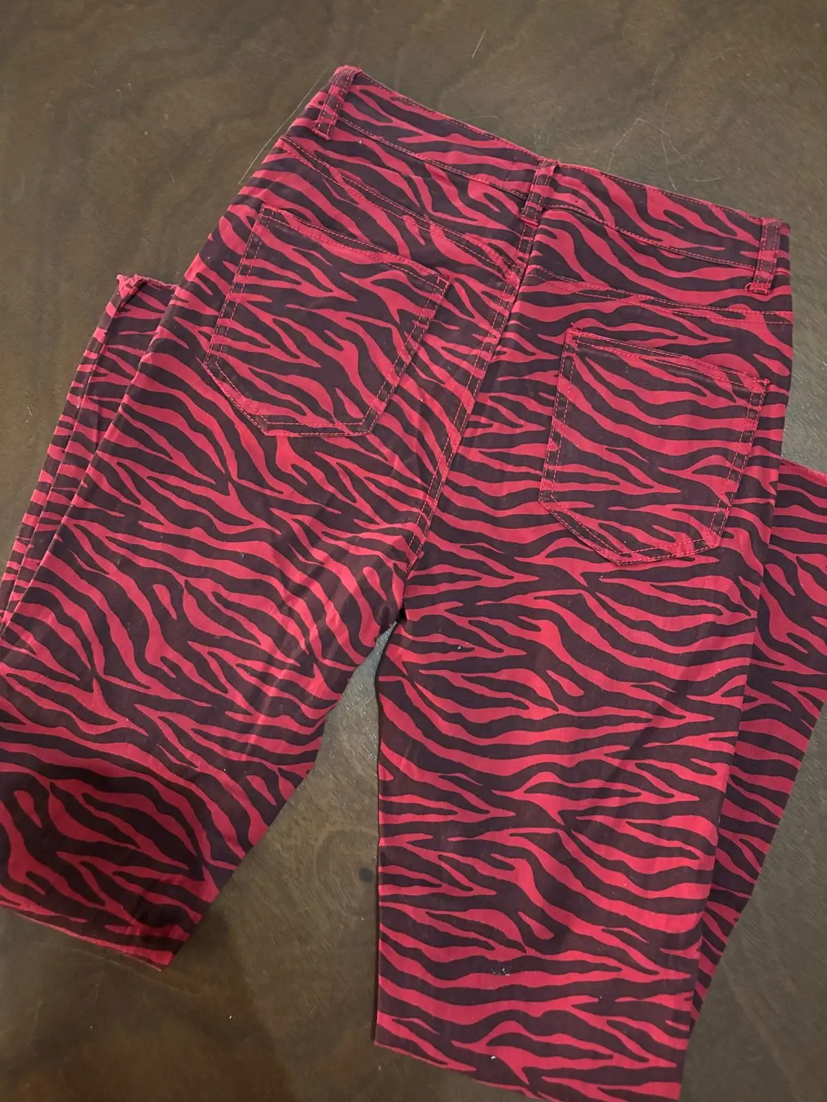 Mr Price Red Zebra Print Skinny Jeans