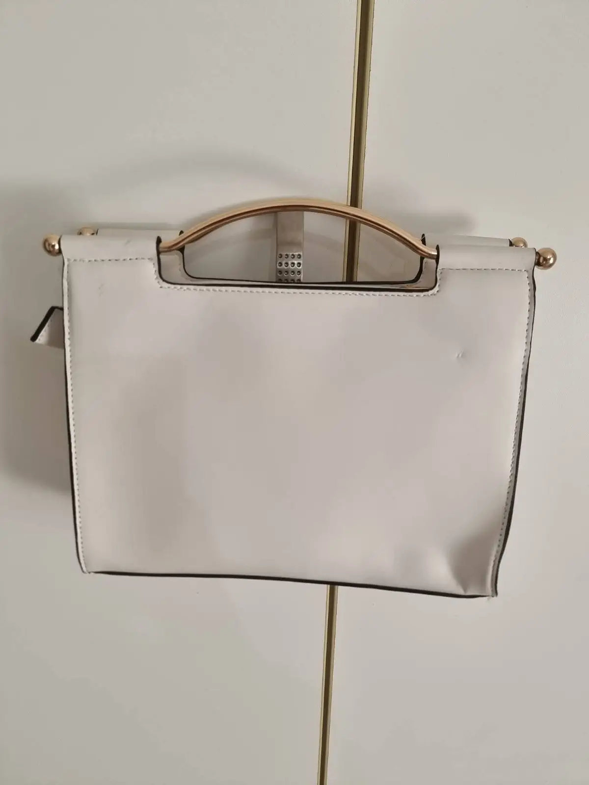 Foschini White and Yellow Handbag