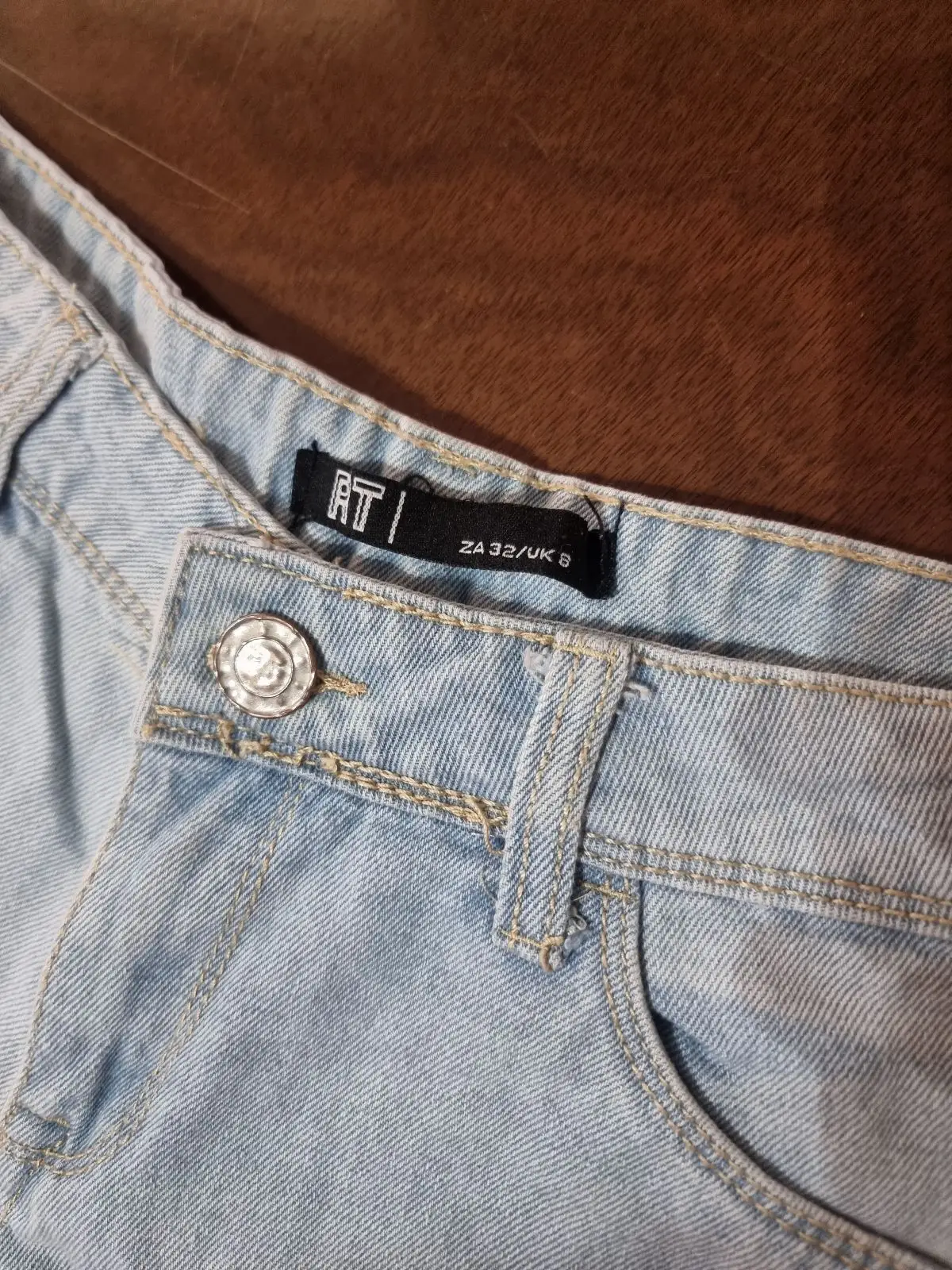 Mr Price Distressed Light Wash Denim Shorts