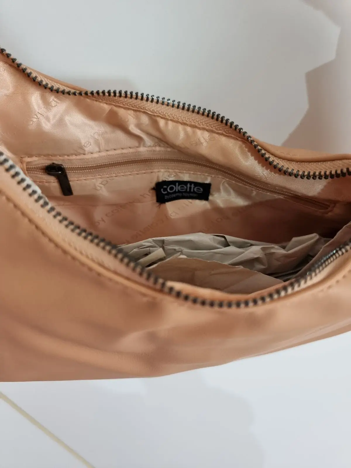 Colette by Colette Hayman Tan Knotted Handle Handbag