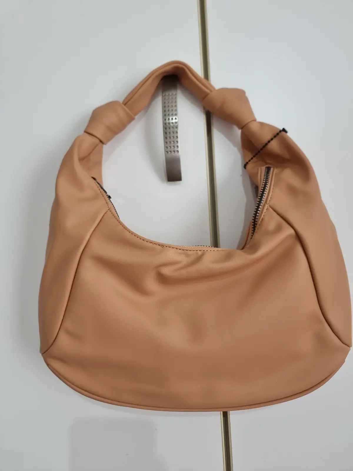 Colette by Colette Hayman Tan Knotted Handle Handbag