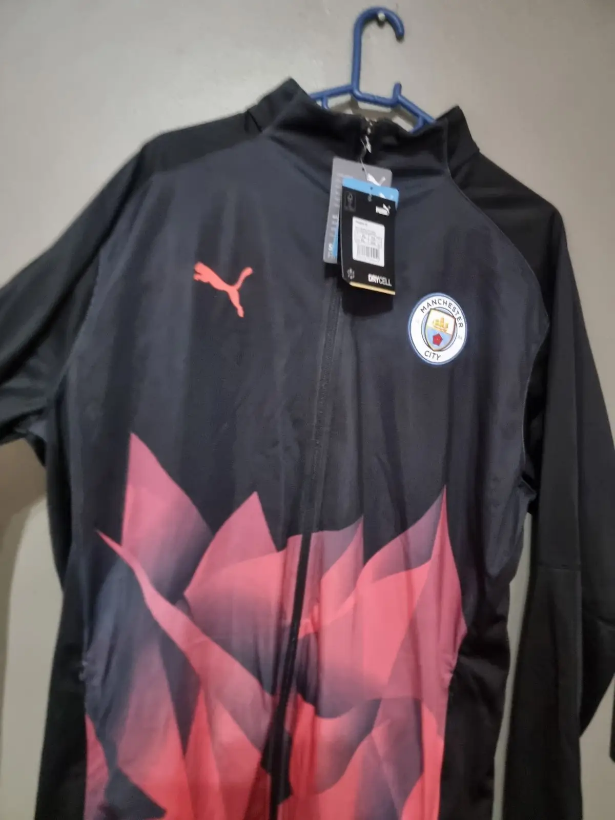 Puma Manchester City Track Jacket Black Red
