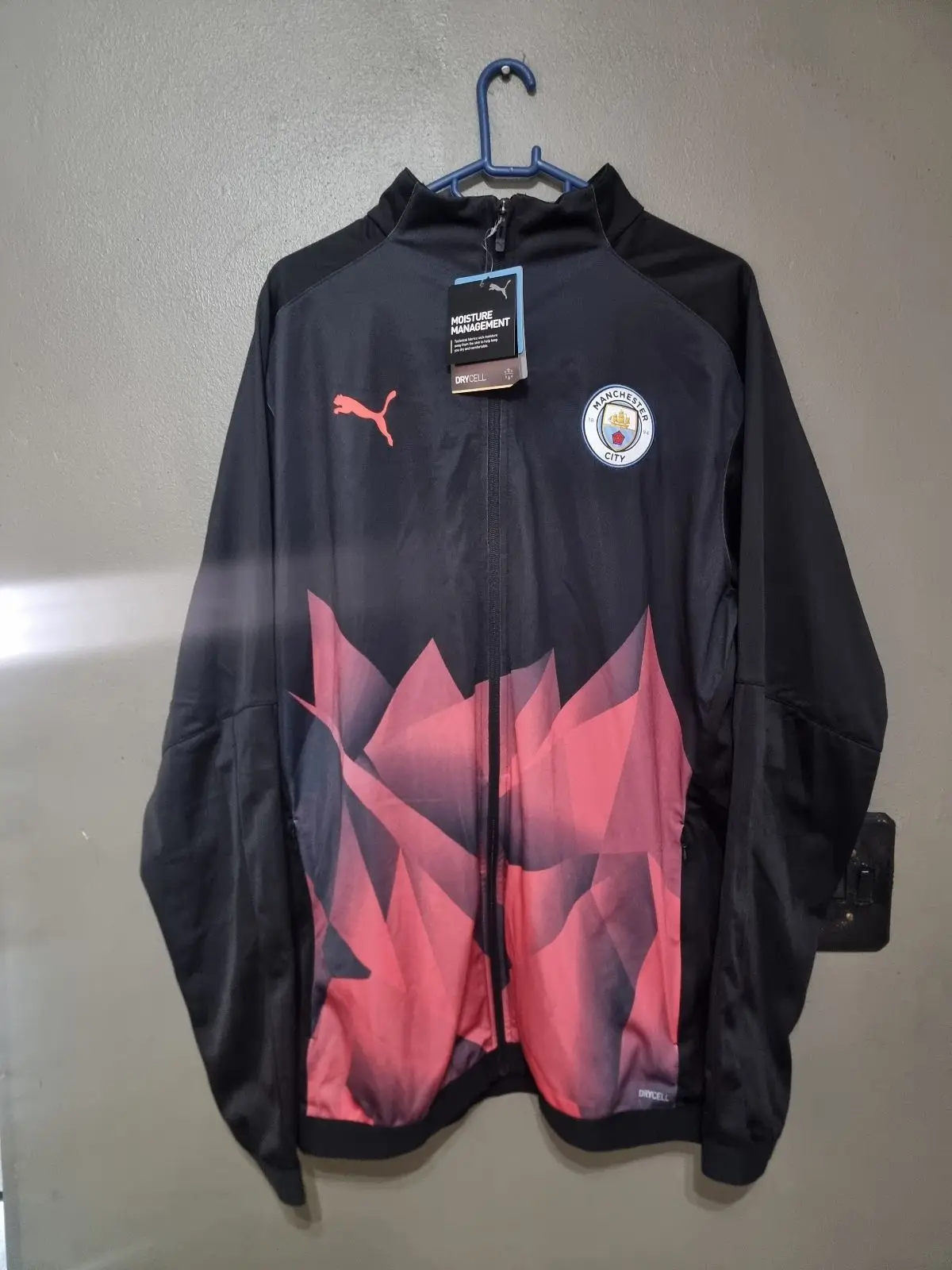 Puma Manchester City Track Jacket Black Red
