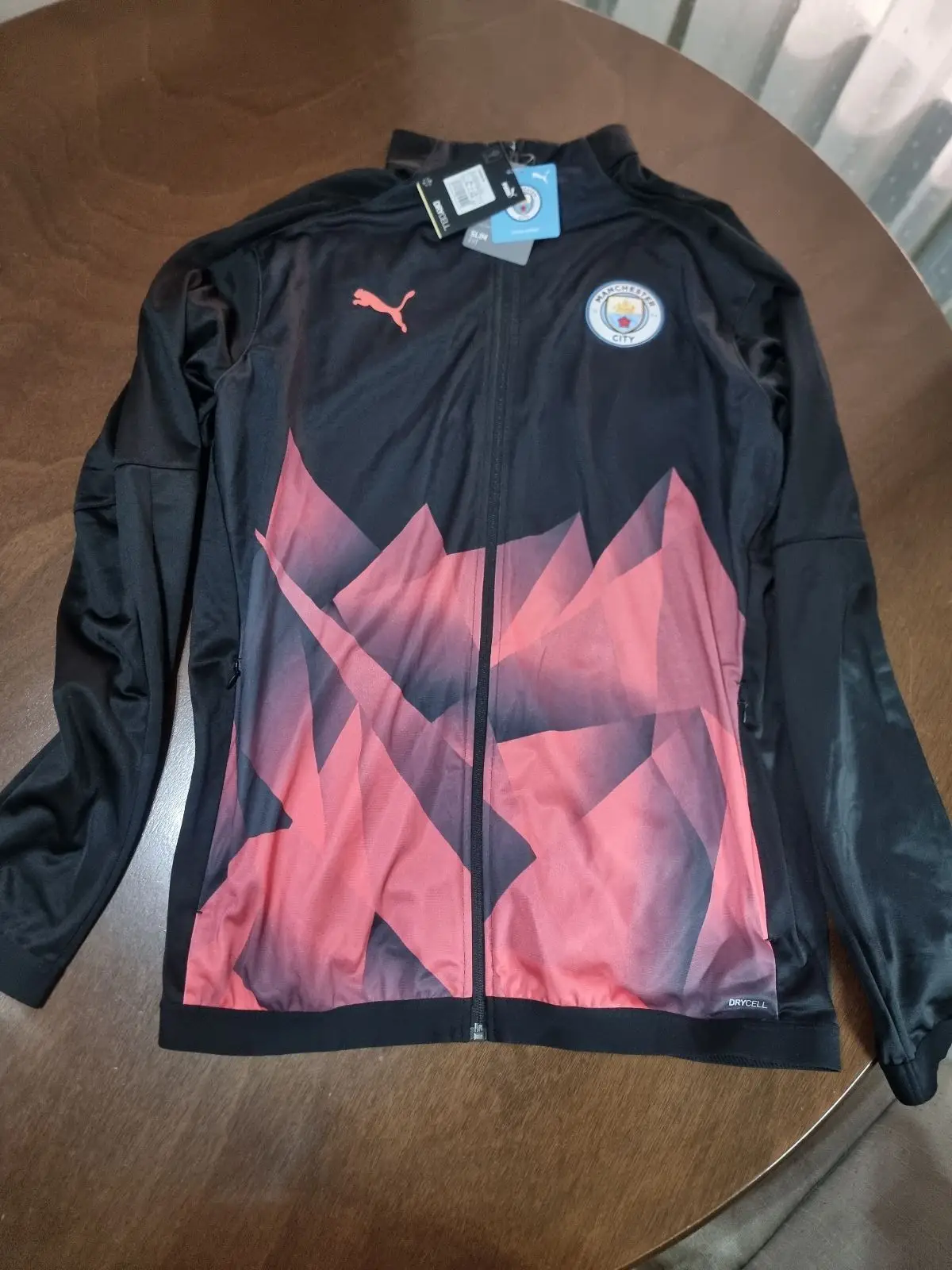 Puma Manchester City Track Jacket Black Red