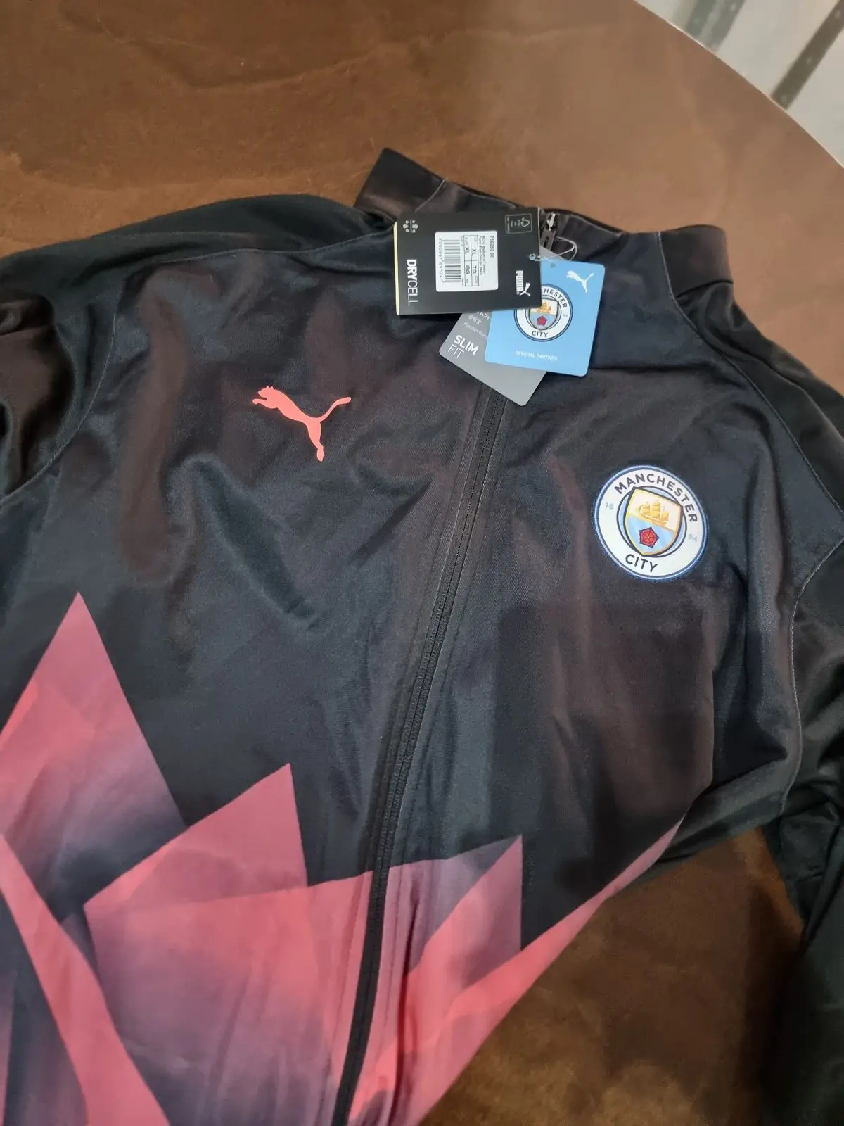 Puma Manchester City Track Jacket Black Red