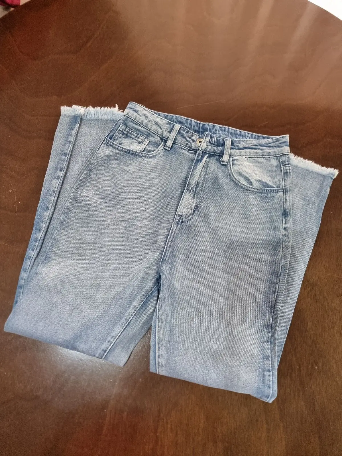 Foschini Light Wash Raw Hem Denim Jeans