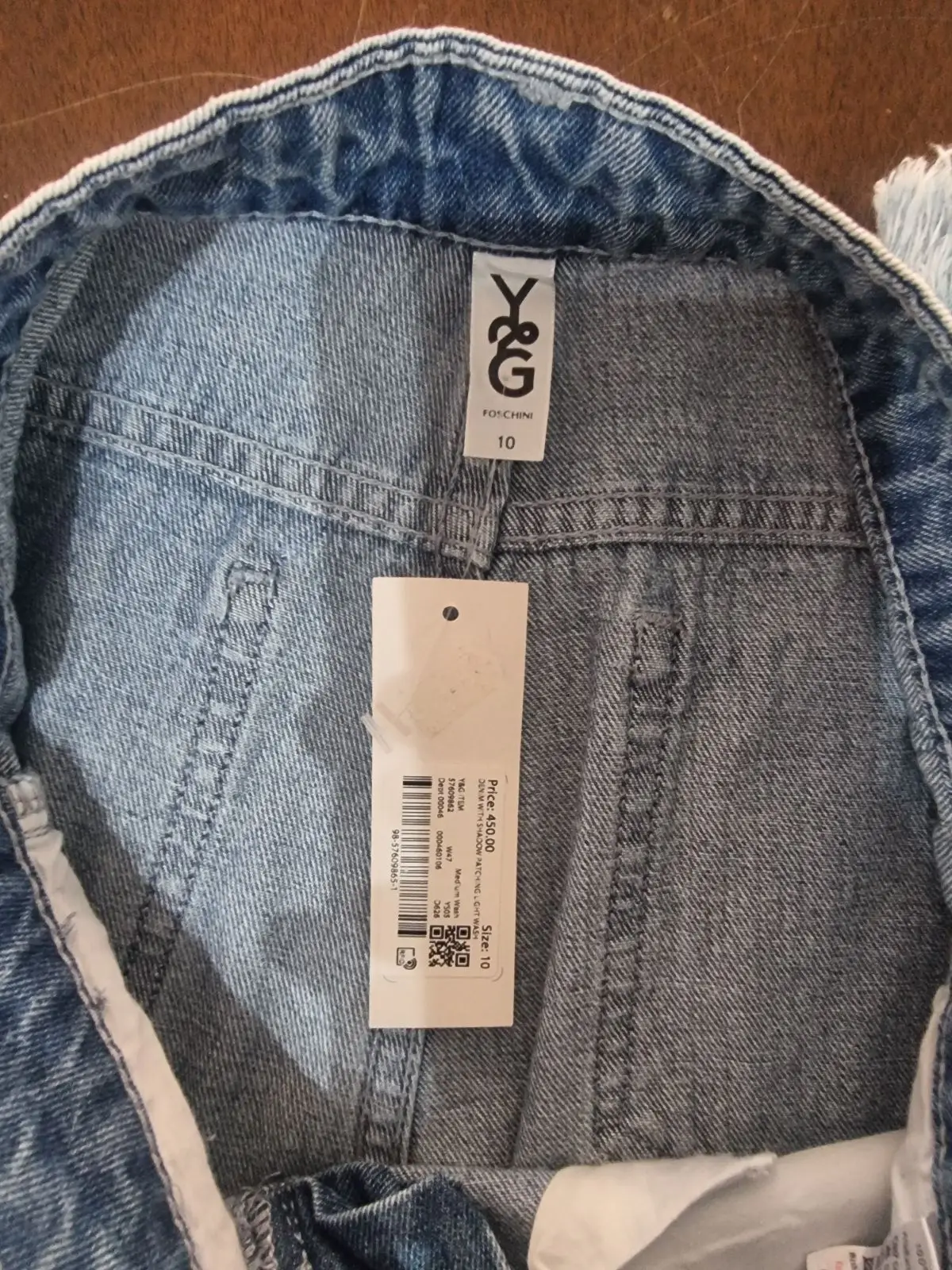 Foschini Light Wash Raw Hem Denim Jeans