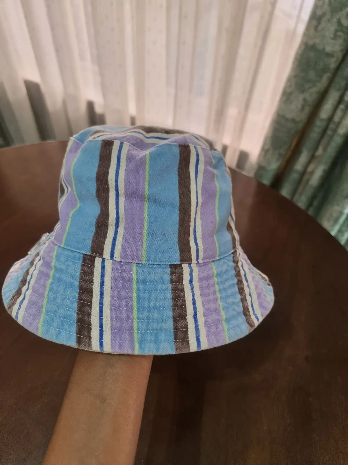 Cotton On Striped Bucket Hat