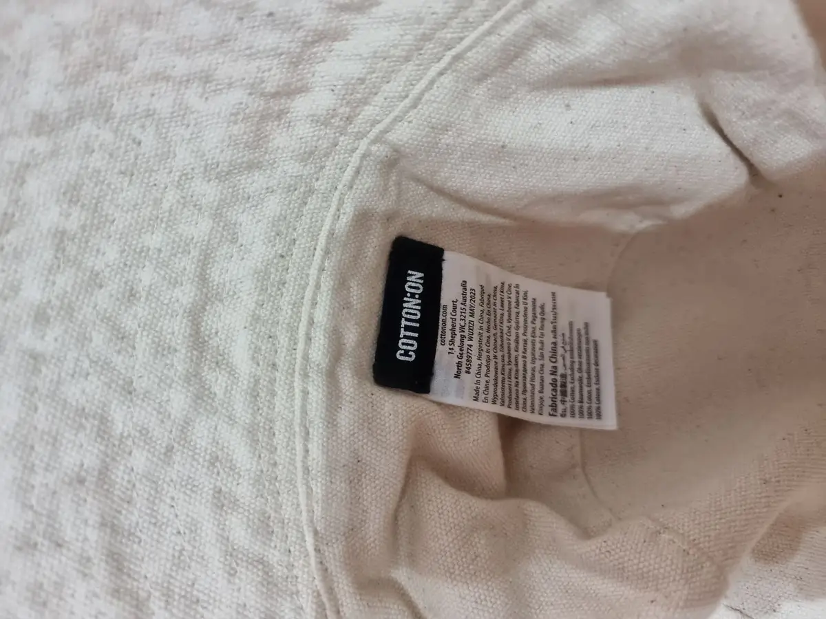 Cotton On Striped Bucket Hat