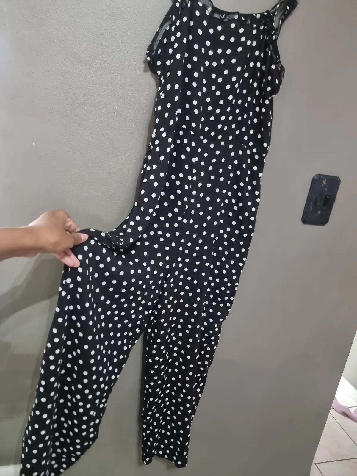 Mr Price Black and White Polka Dot Jumpsuit
