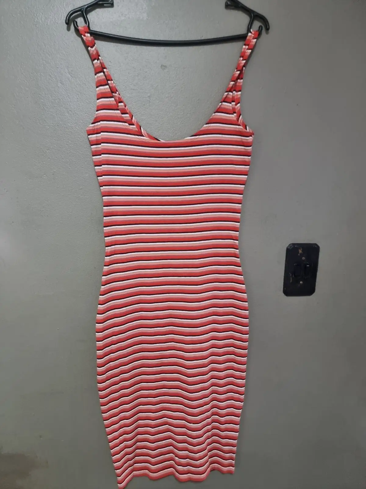 Cotton On Striped Midi Dress