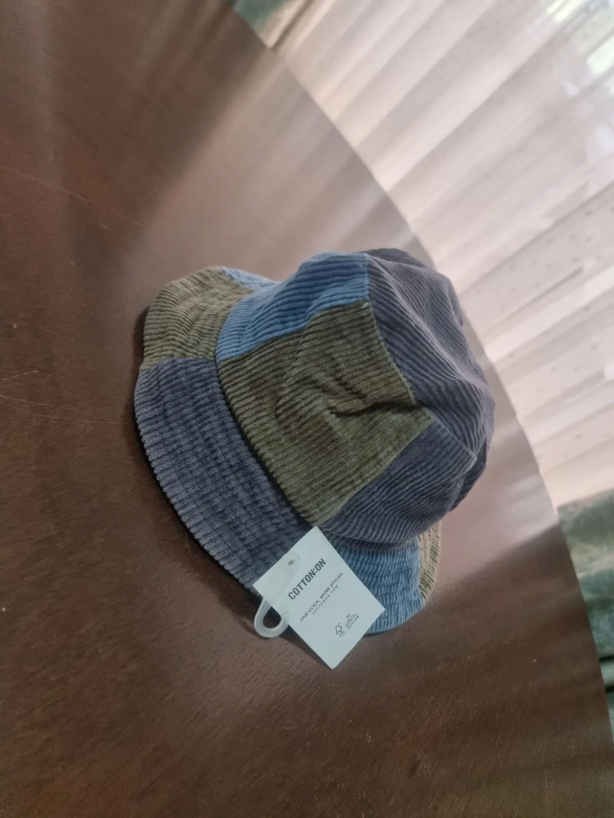 Cotton On Corduroy Color-Block Bucket Hat