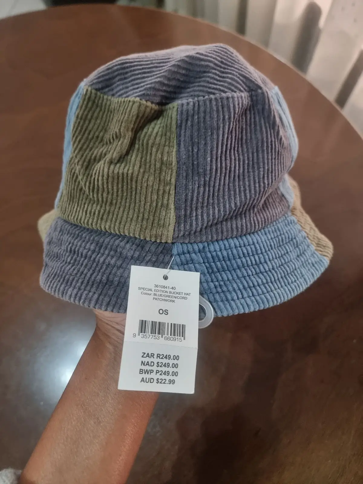 Cotton On Corduroy Color-Block Bucket Hat
