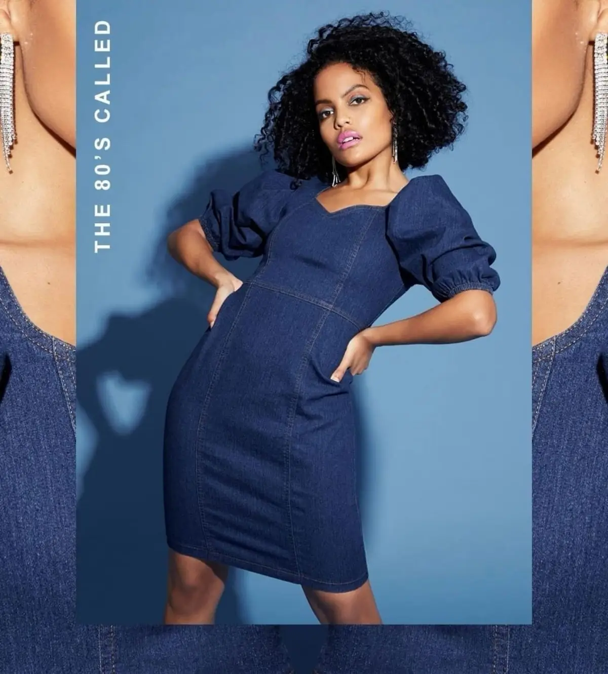 Identity Denim Puff Sleeve Mini Dress