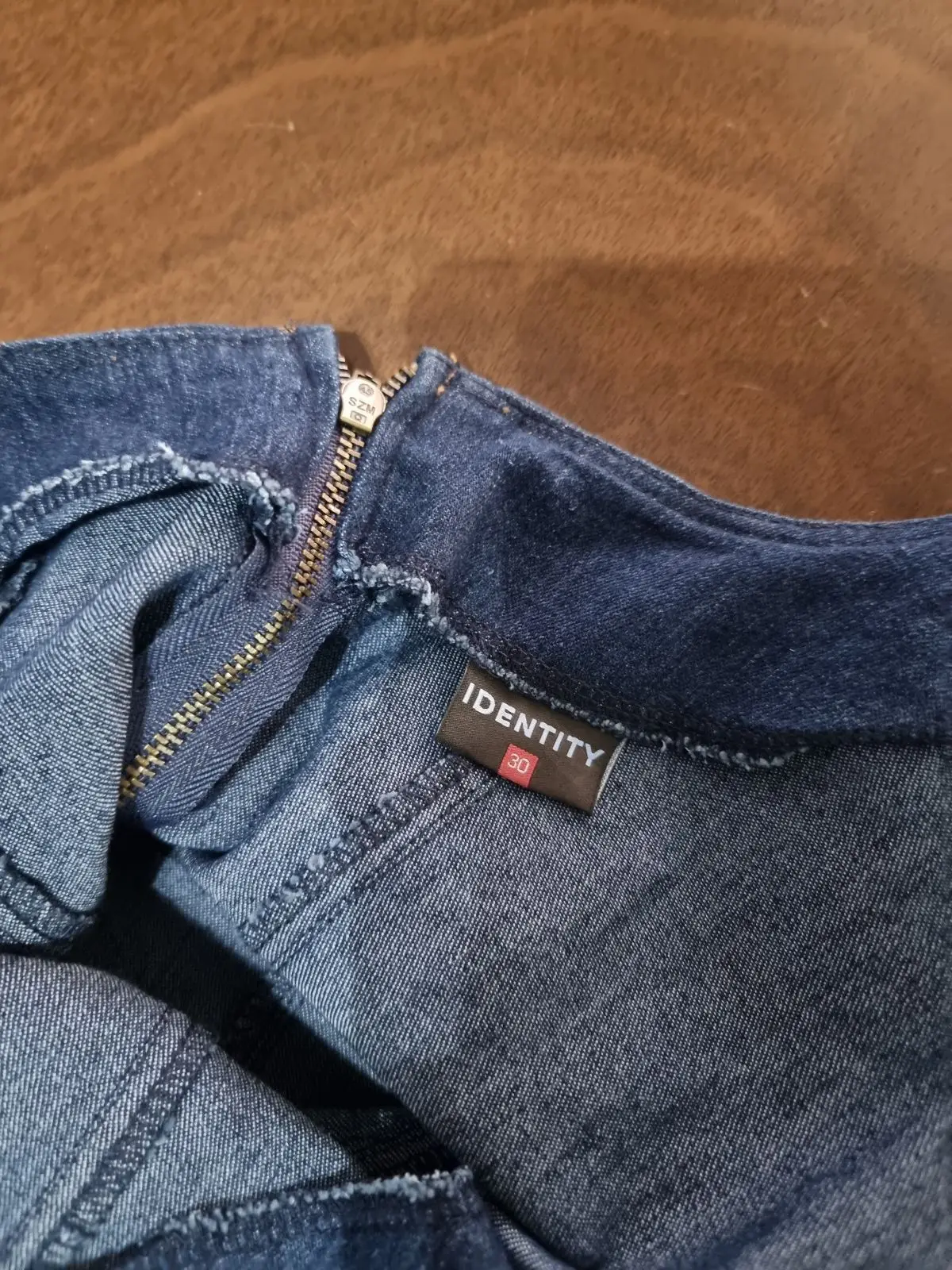 Identity Denim Puff Sleeve Mini Dress