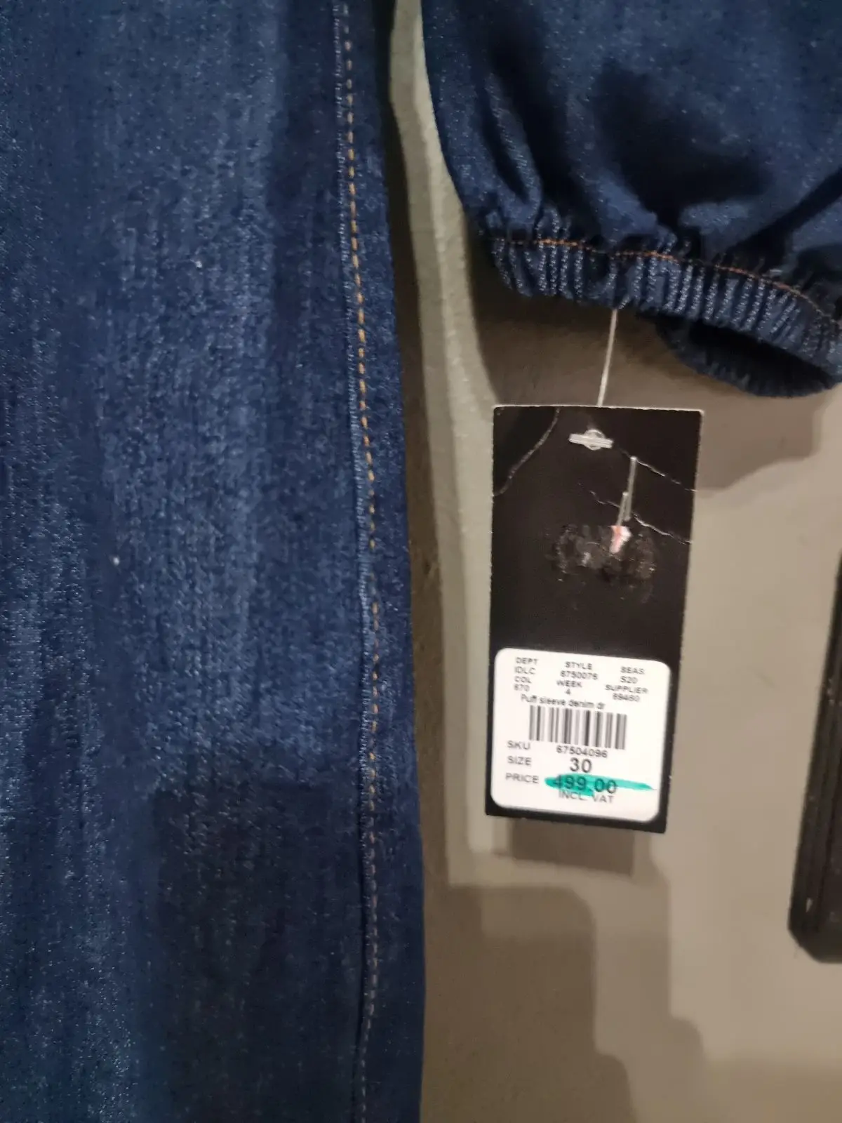 Identity Denim Puff Sleeve Mini Dress