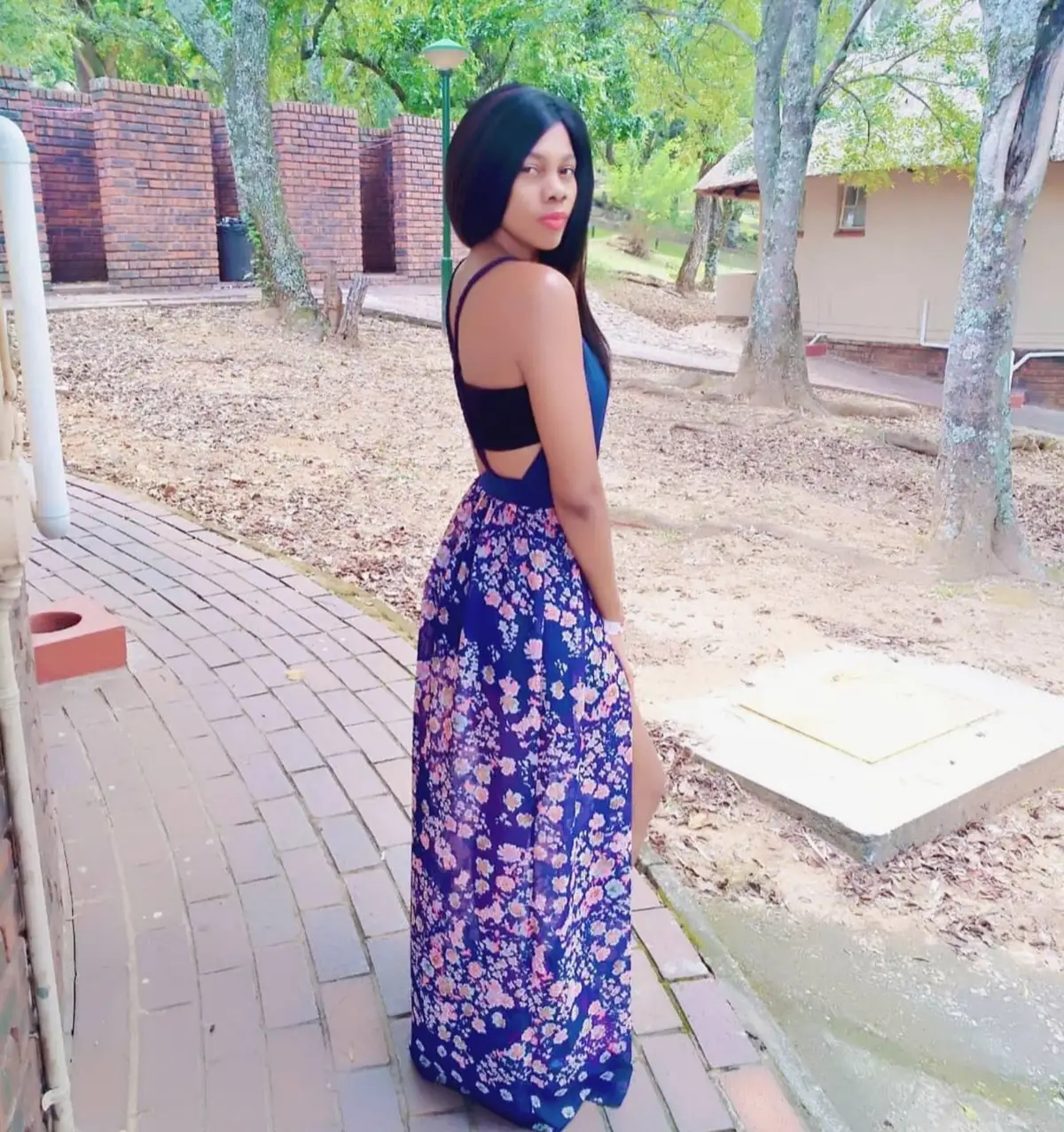 YDE Blue Floral Maxi Dress