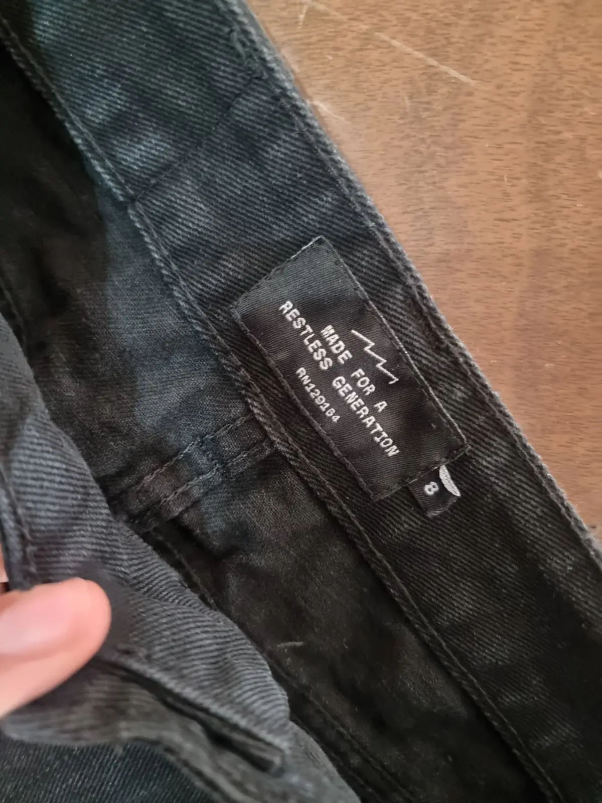 Factorie Black Denim Skirt