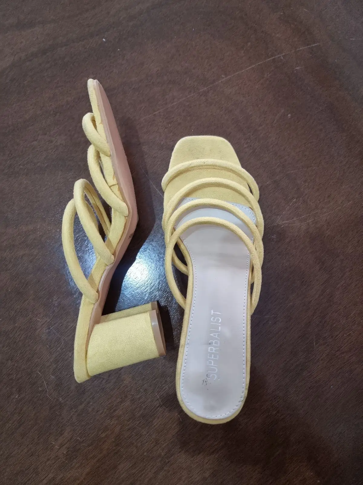 Superbalist Yellow Block Heel Sandals