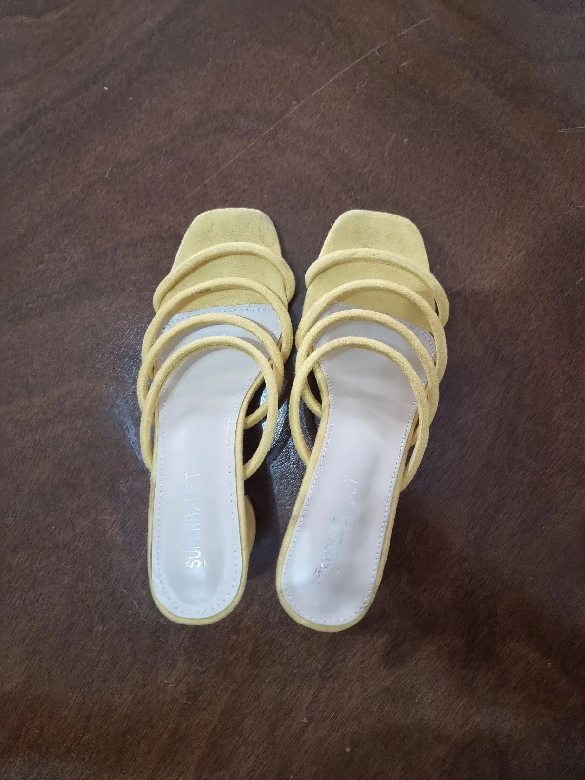 Superbalist Yellow Block Heel Sandals