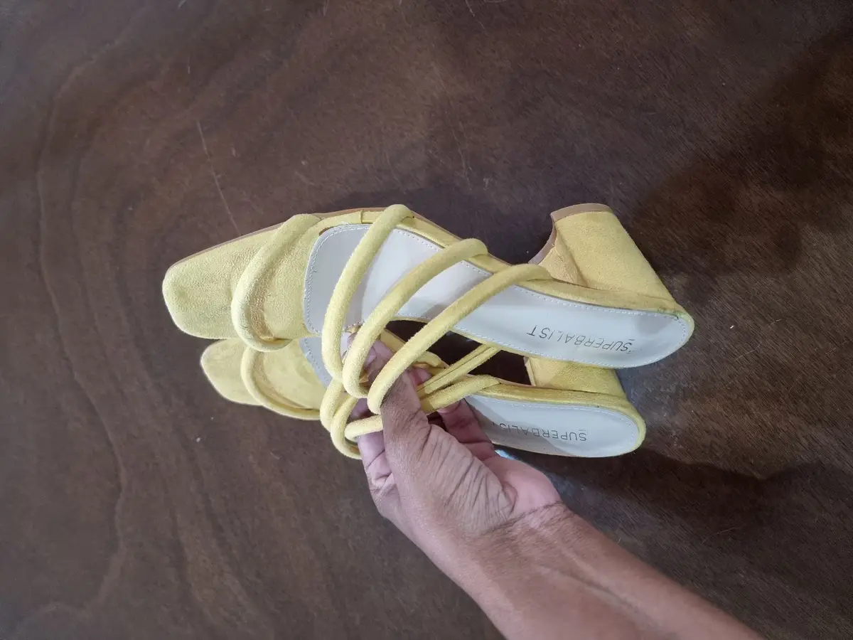 Superbalist Yellow Block Heel Sandals
