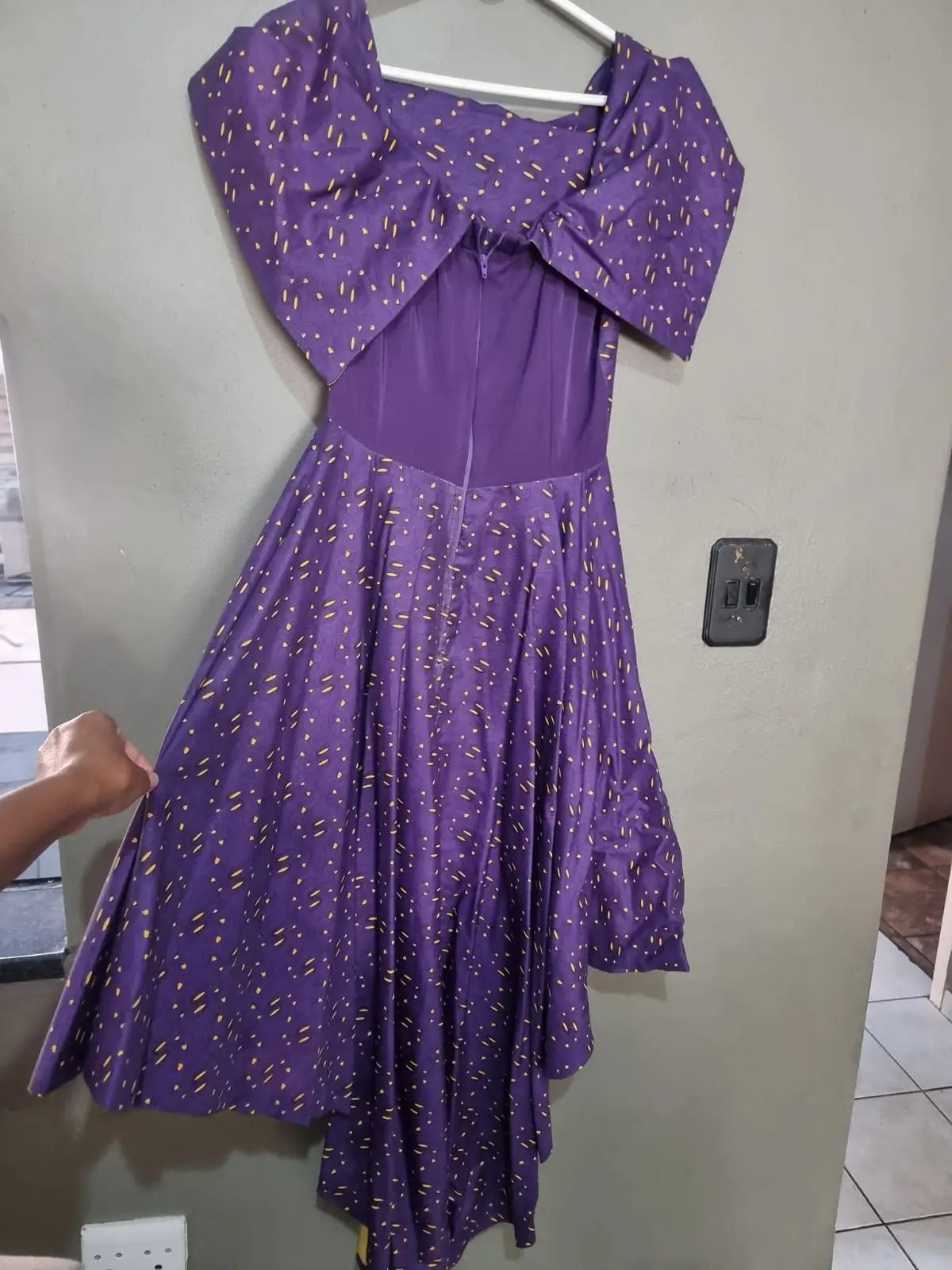 YDE Purple High-Low Print Top