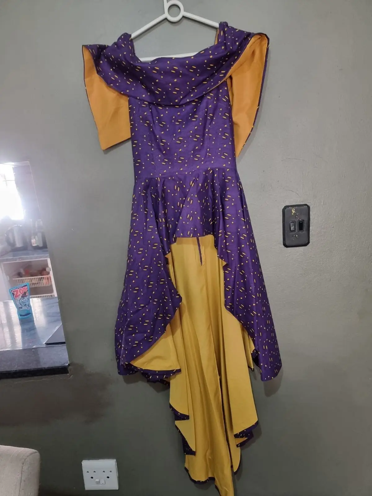 YDE Purple High-Low Print Top