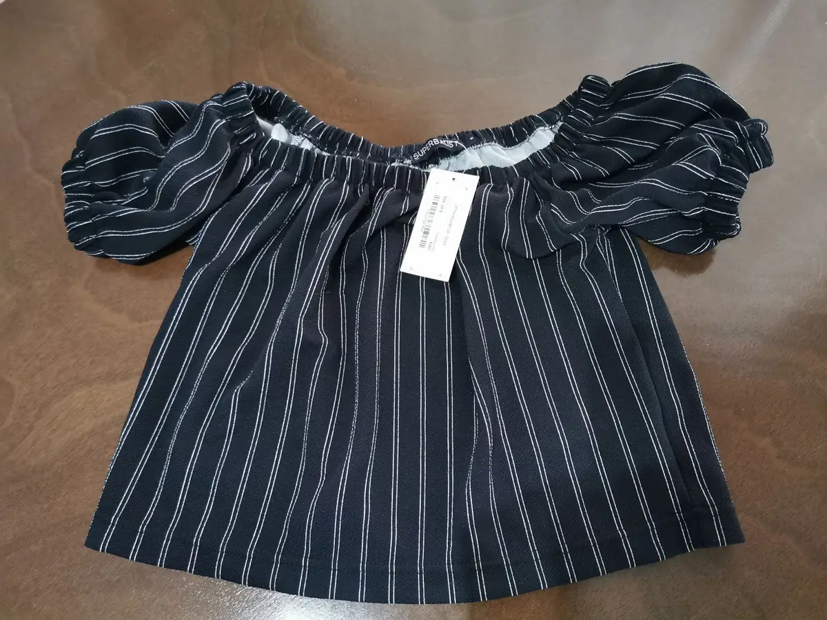 Superbalist Pinstripe Off-Shoulder Top And Skirt Set