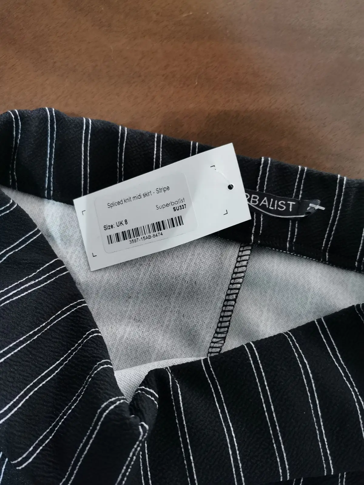 Superbalist Pinstripe Off-Shoulder Top And Skirt Set