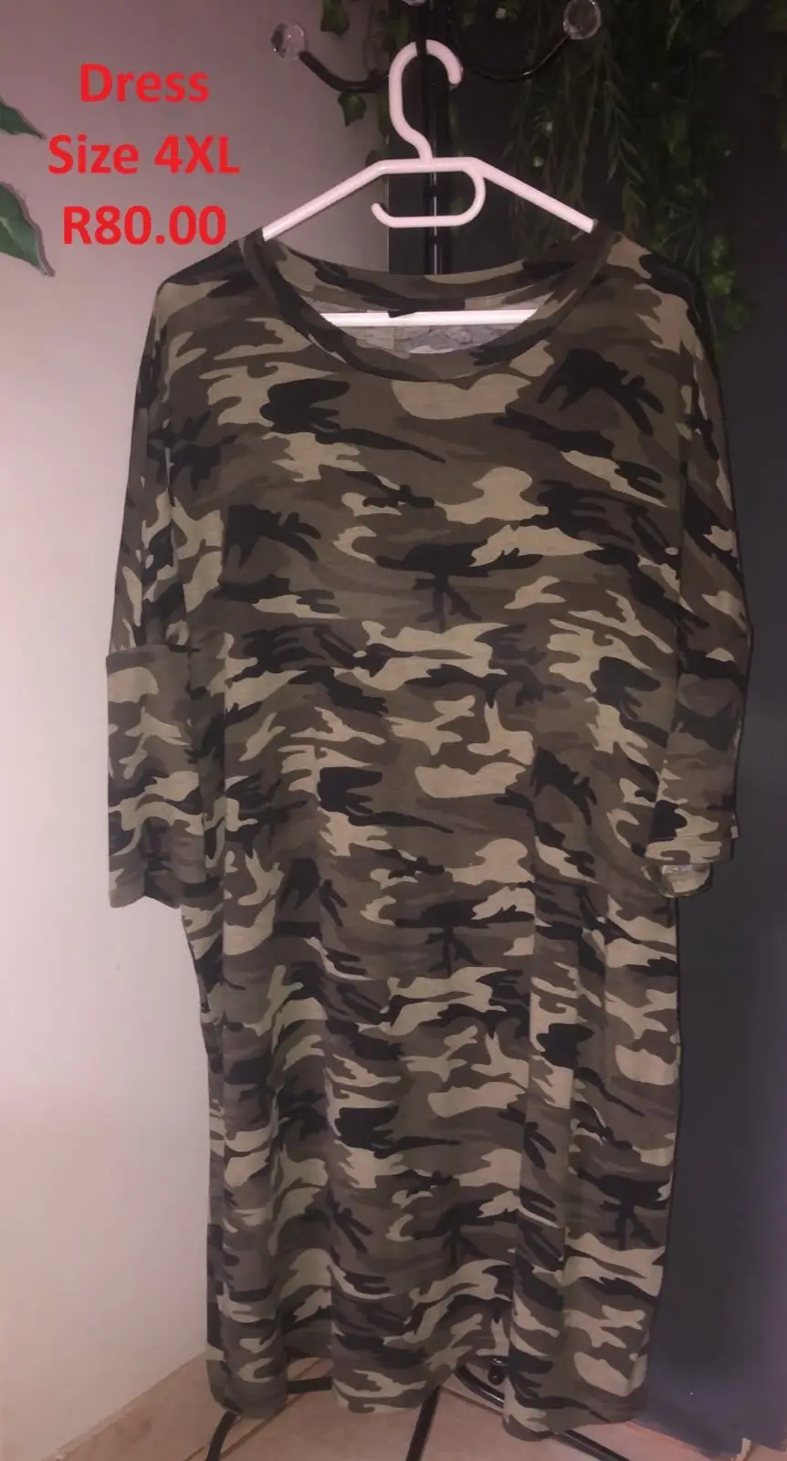 Camo Print T-Shirt Dress