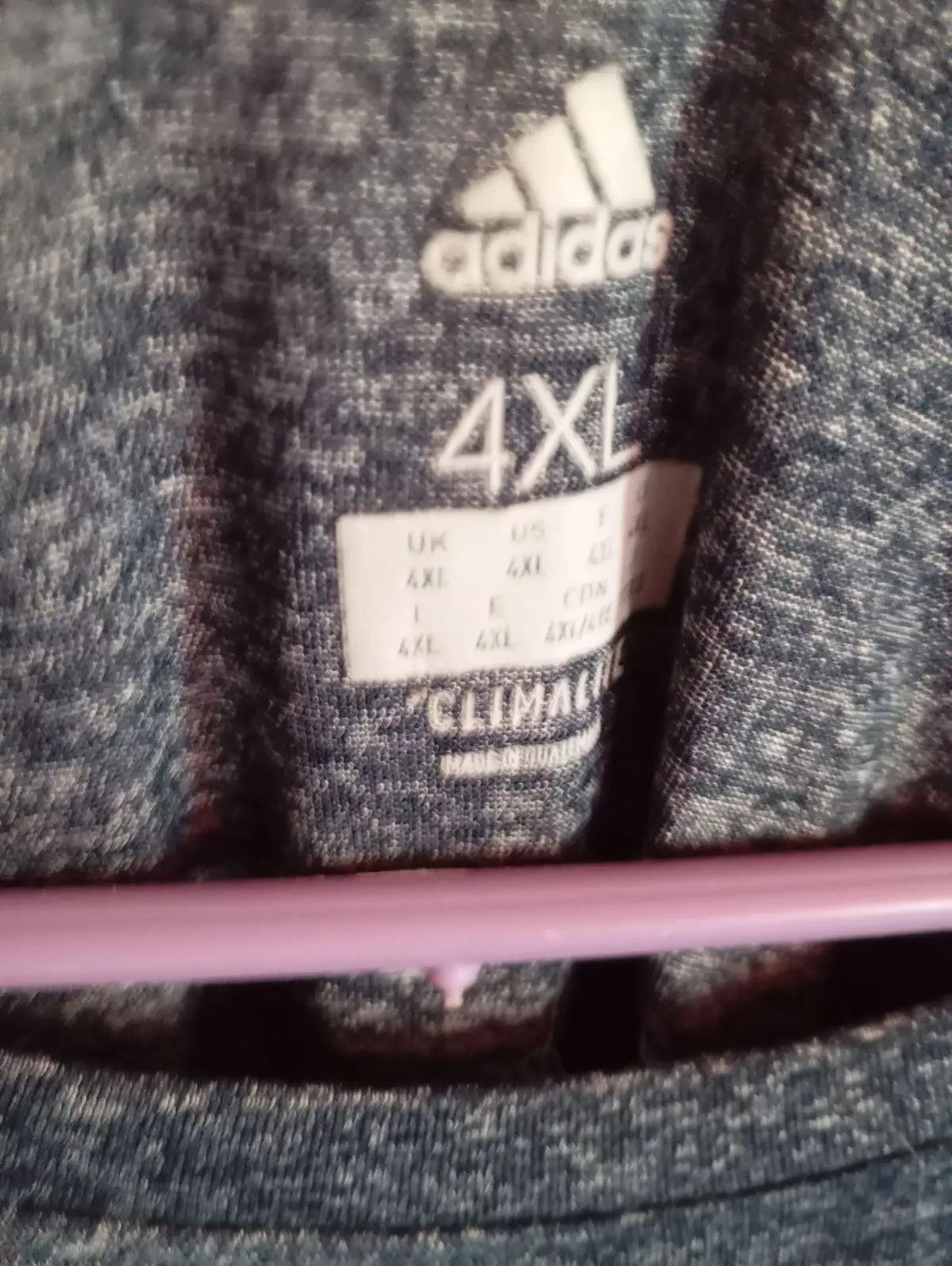 Adidas Grey Marled Long Sleeve T-Shirt