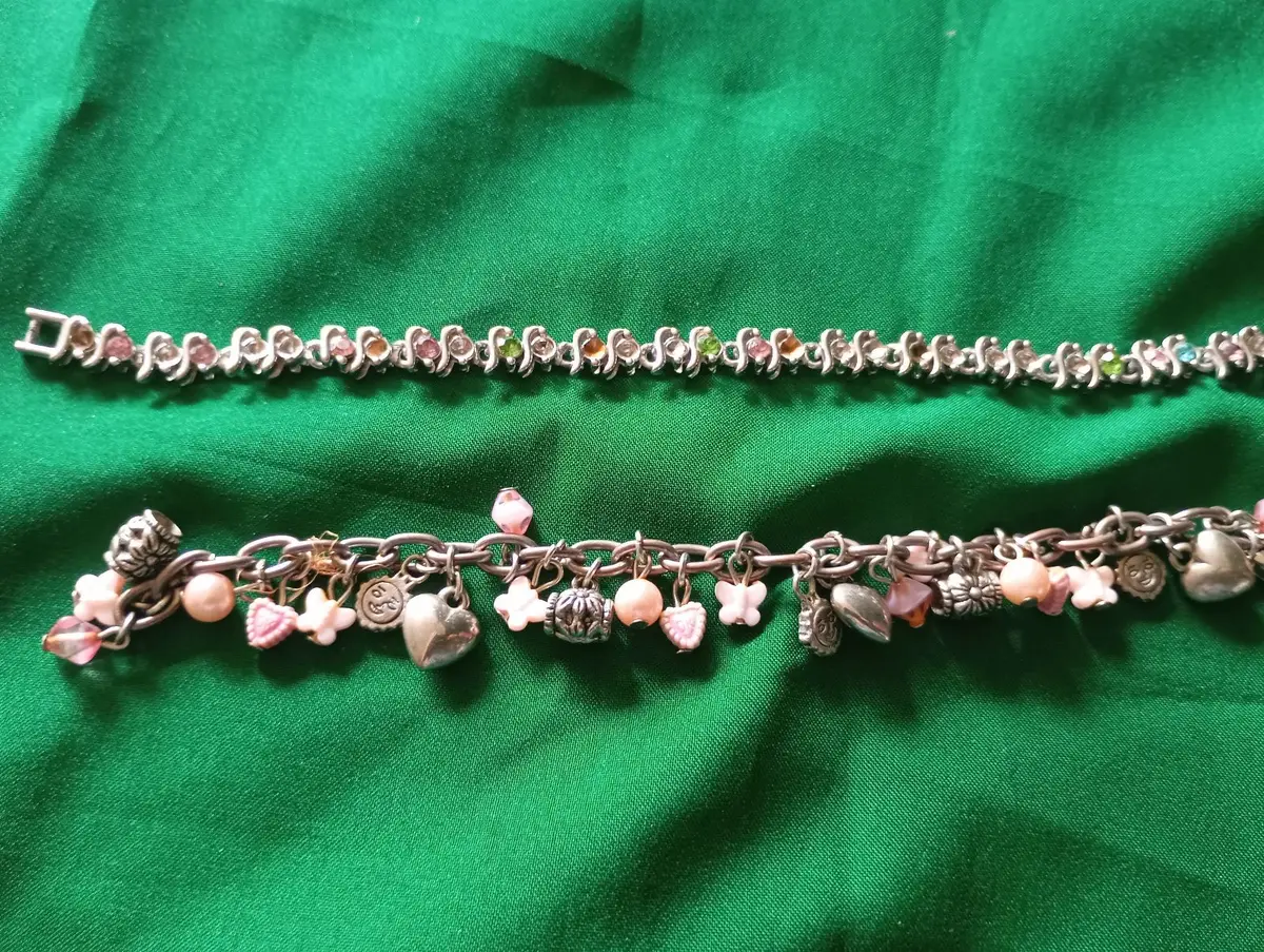 Silver-Tone Beaded Statement Necklace