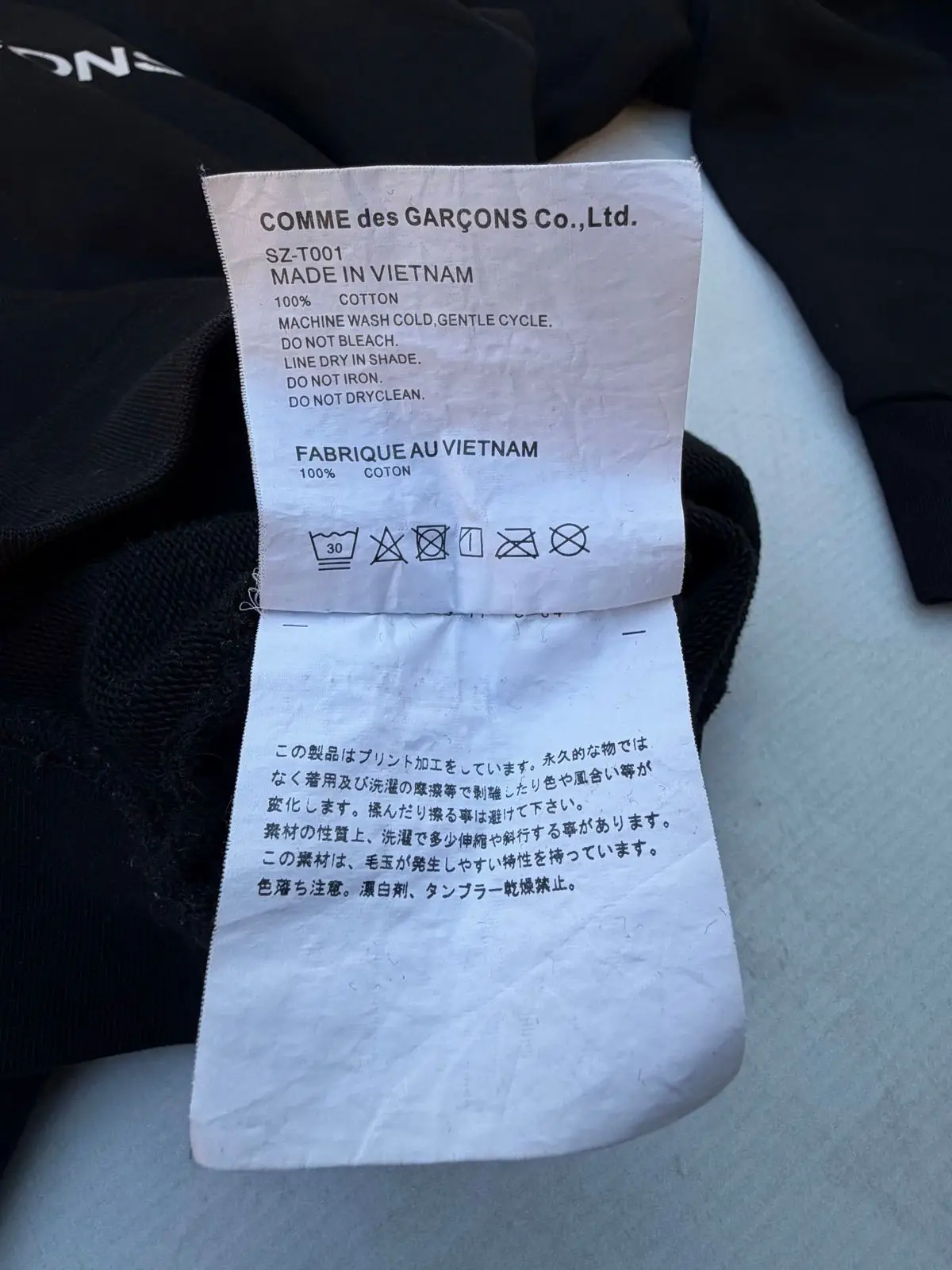COMME des GARÇONS CDG Black Hoodie