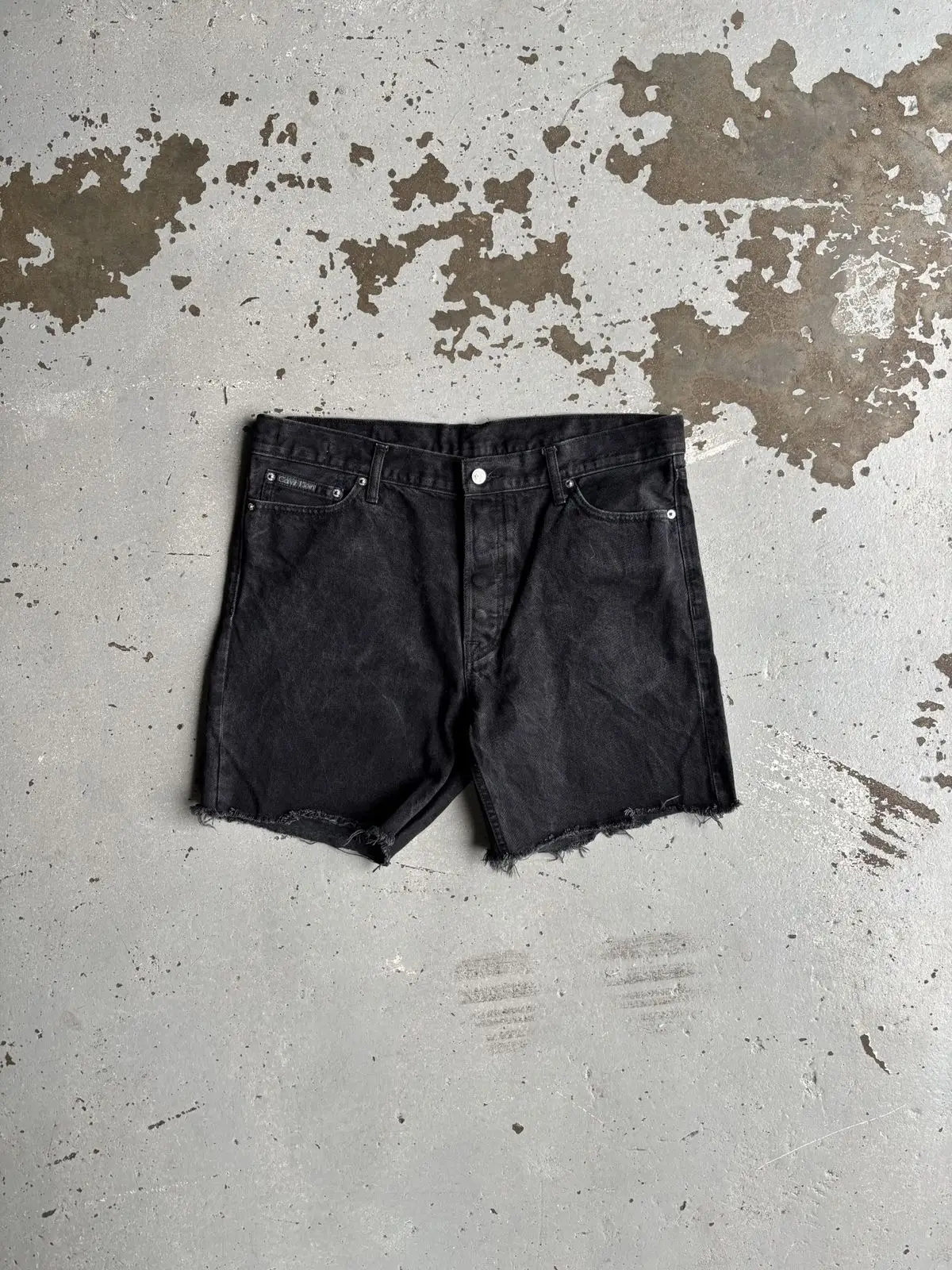 Calvin Klein Black Denim Shorts
