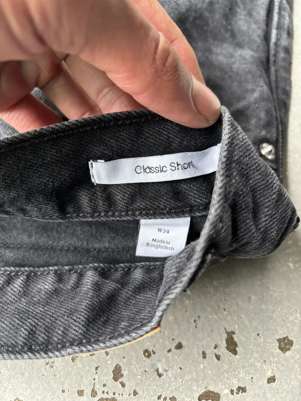 Calvin Klein Black Denim Shorts