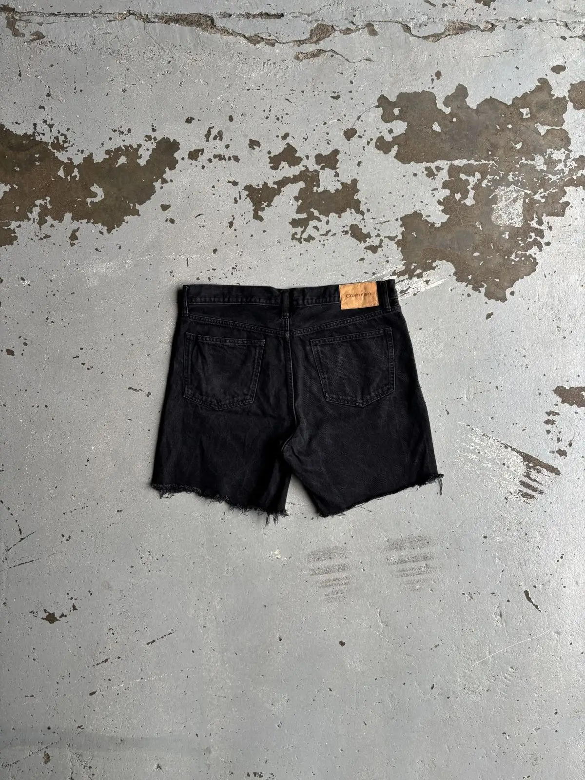 Calvin Klein Black Denim Shorts