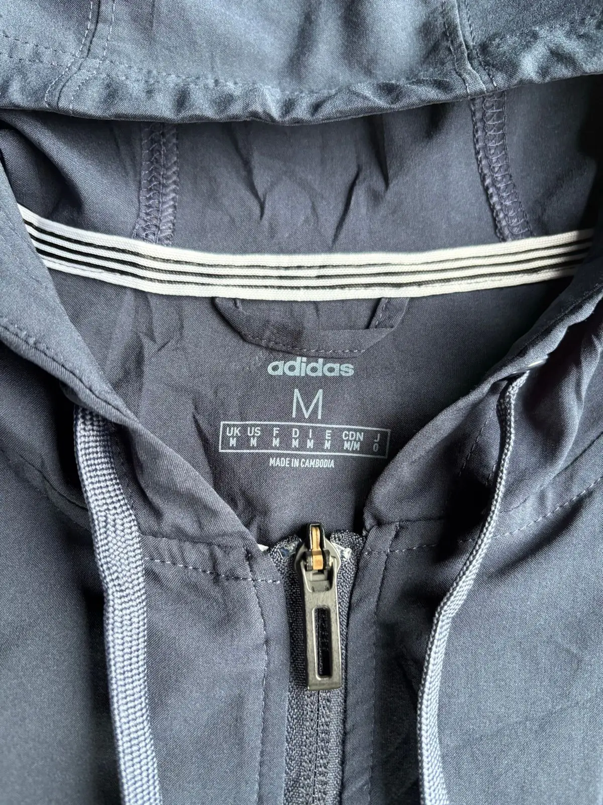 Adidas Navy and Black Windbreaker Jacket