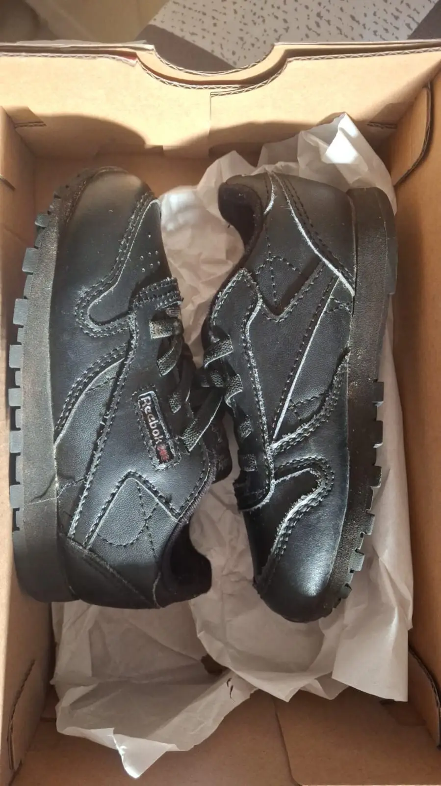 Reebok Classic Black Kids Sneakers