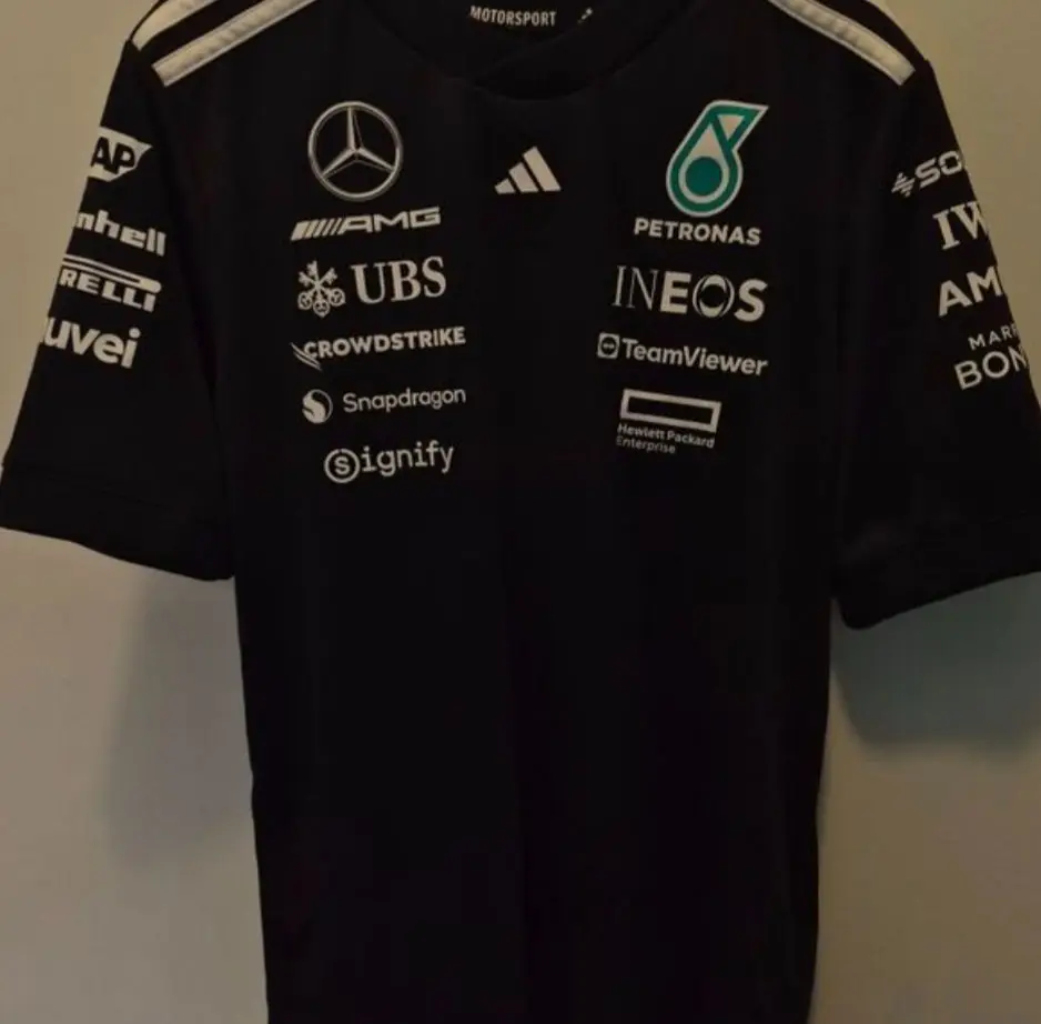 Adidas Mercedes-AMG Petronas F1 Team Jersey Black boys size 11 - 12