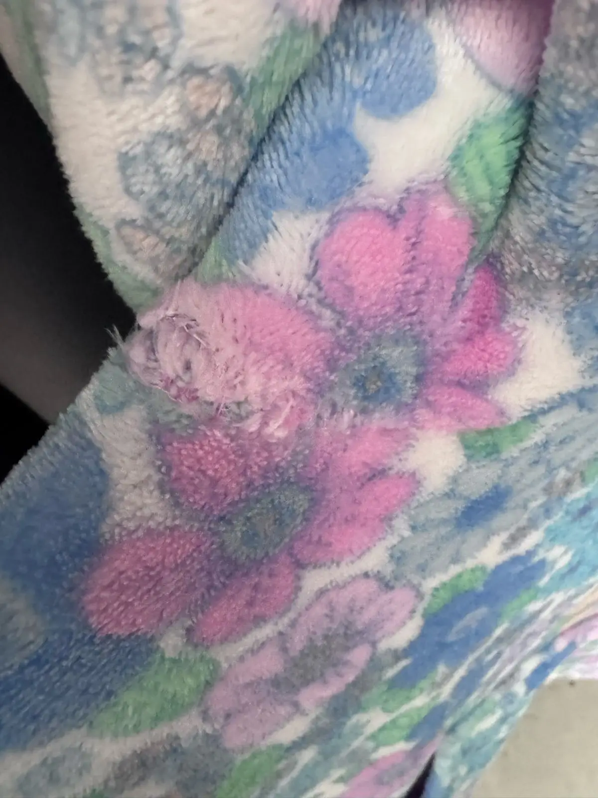 Cotton On Floral Fluffy Fleece Hoodie