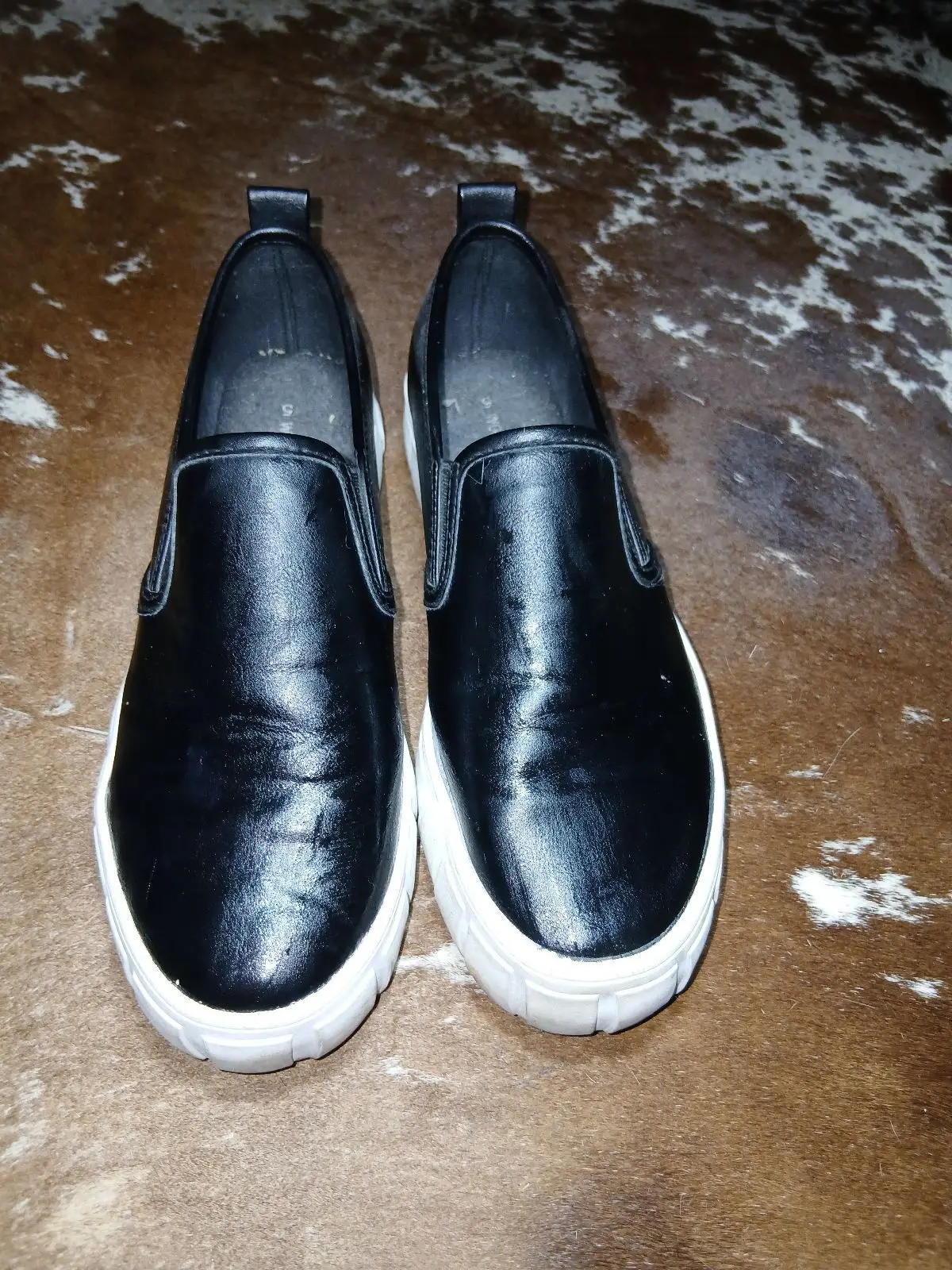 Woolworths Black Slip-On Platform Shoes