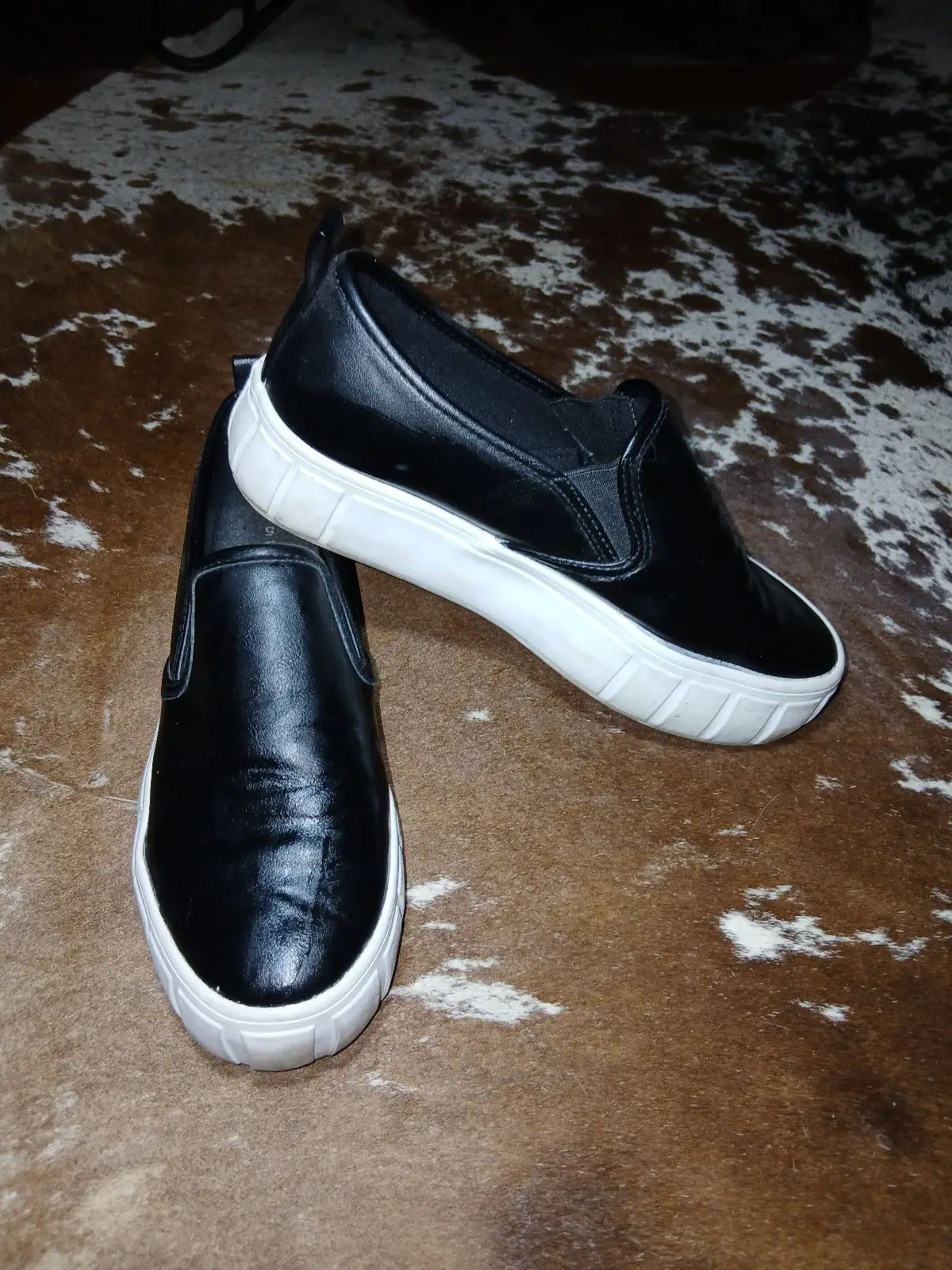 Woolworths Black Slip-On Platform Shoes