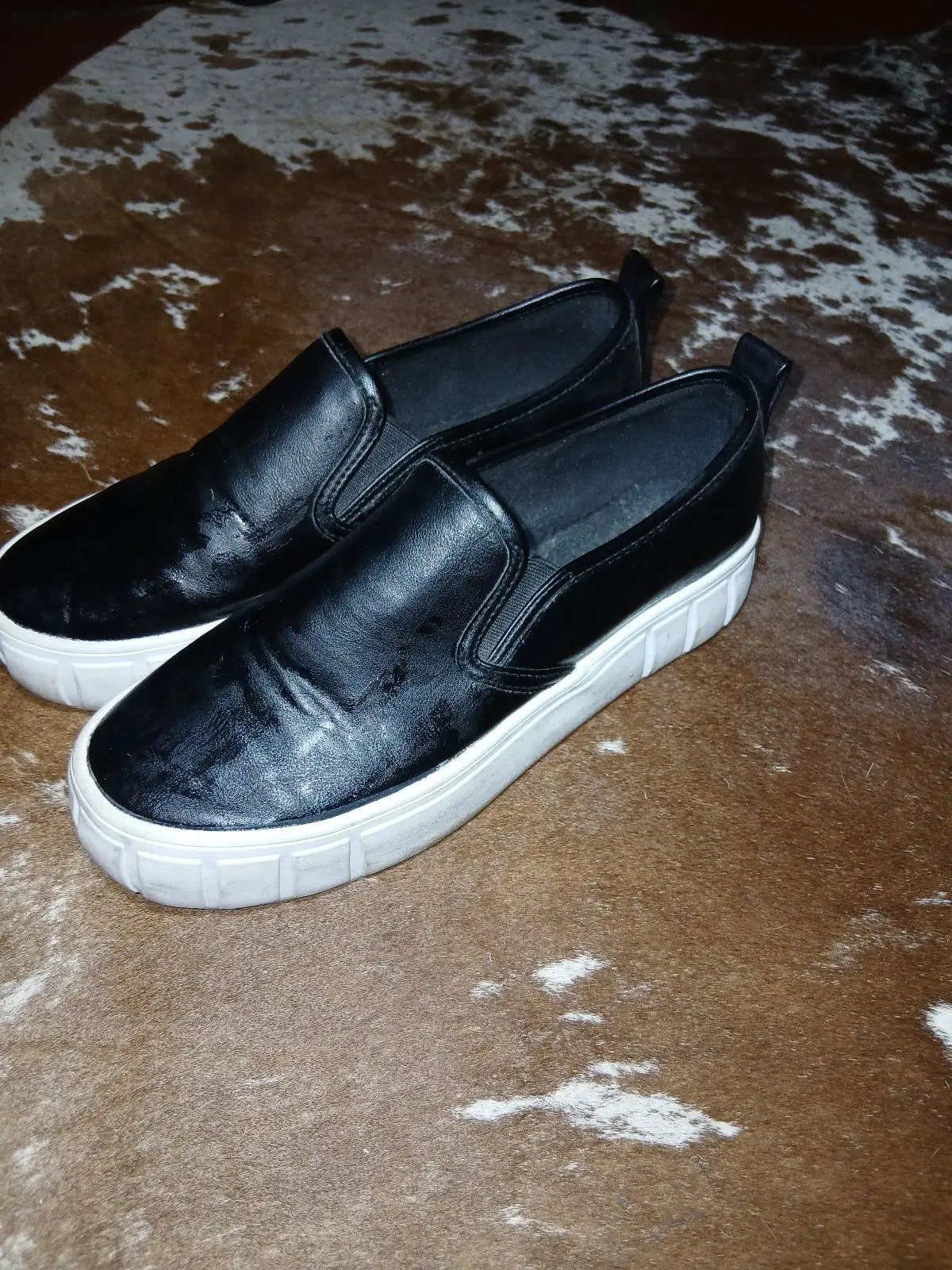 Woolworths Black Slip-On Platform Shoes